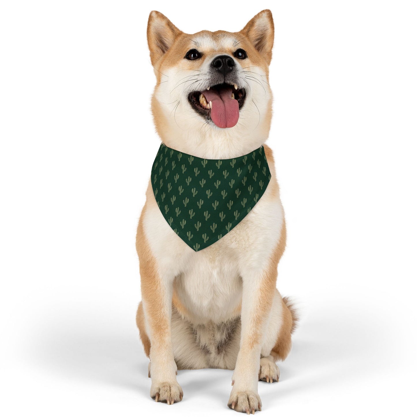 Green Cactus | Pet Bandana Collar