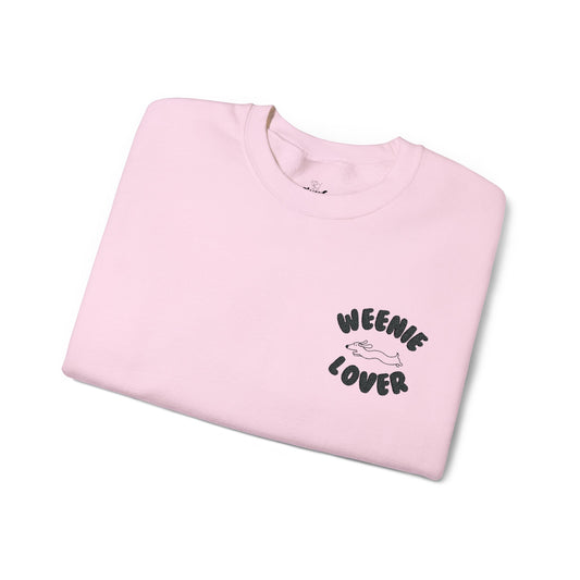 Weenie Lover | Black Design | Embroidered Unisex Heavy Blend™ Crewneck Sweatshirt