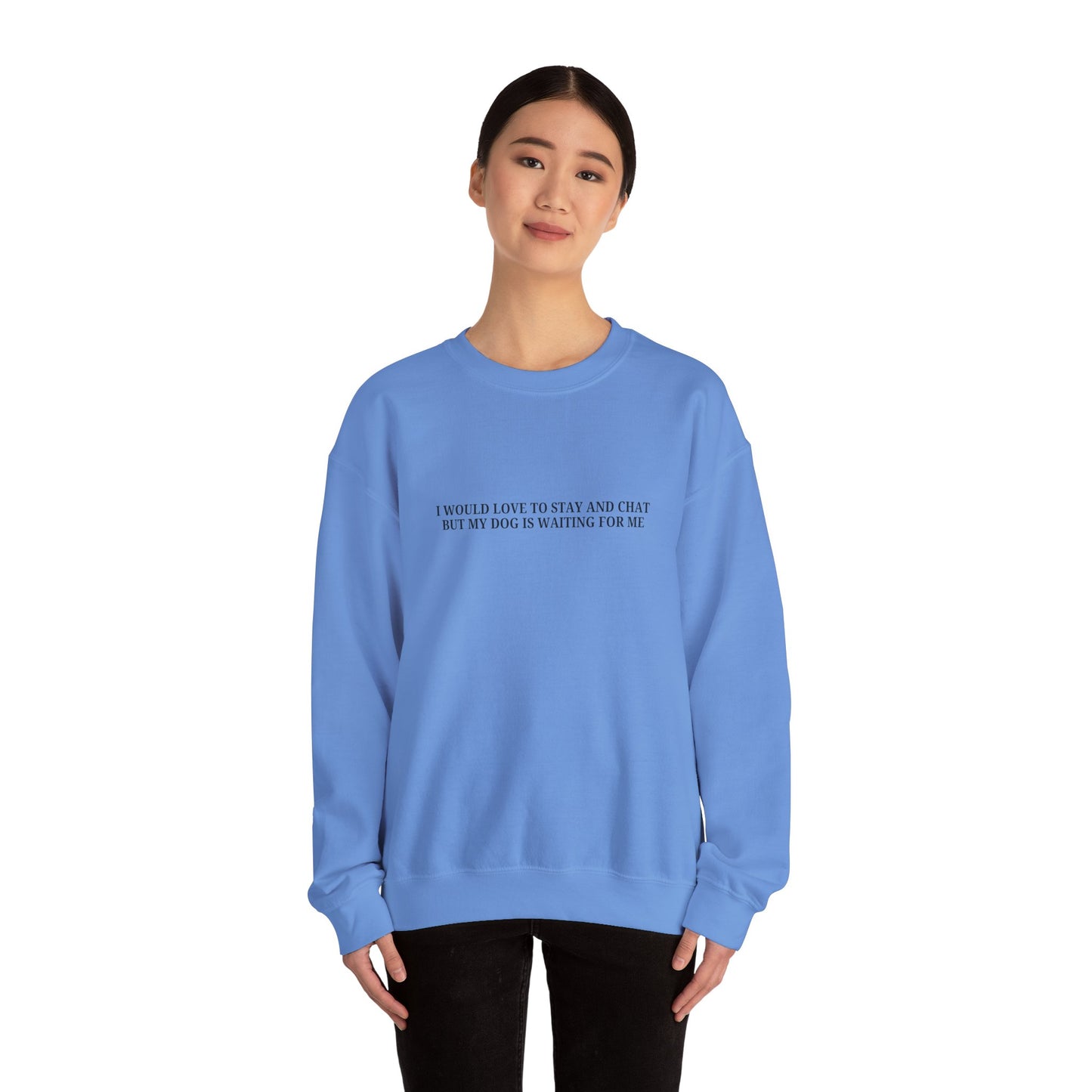 My Dog Is Waiting | Unisex Heavy Blend™ Crewneck Sweatshirt