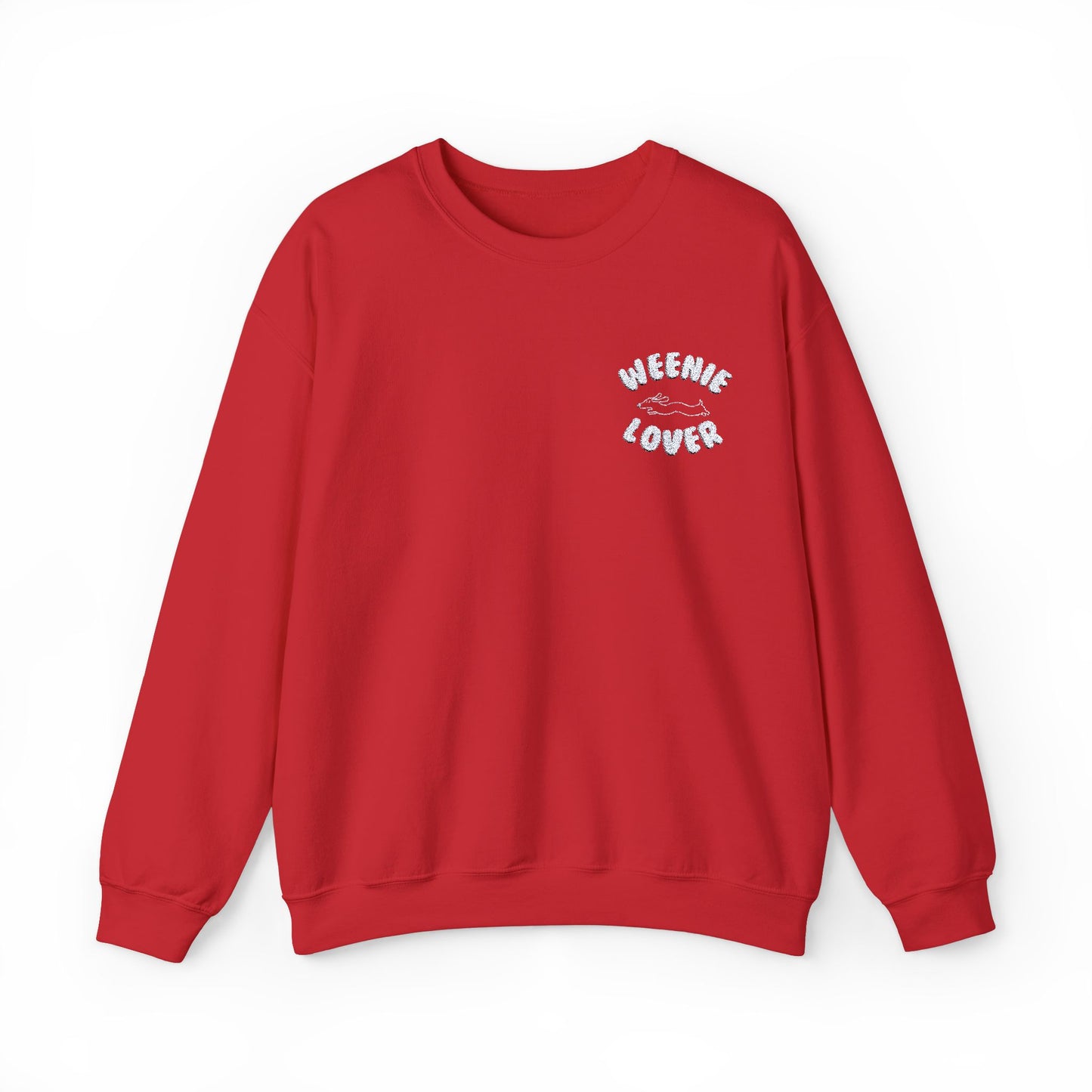 Weenie Lover | White Design | Embroidered Unisex Heavy Blend™ Crewneck Sweatshirt