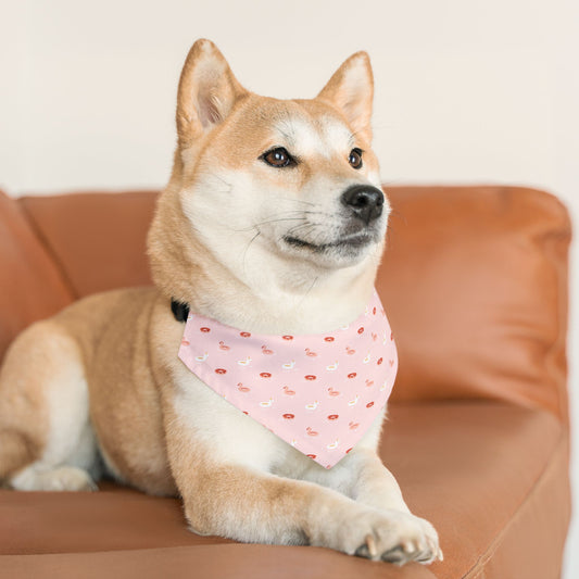 Flamingo Floatie | Pet Bandana Collar