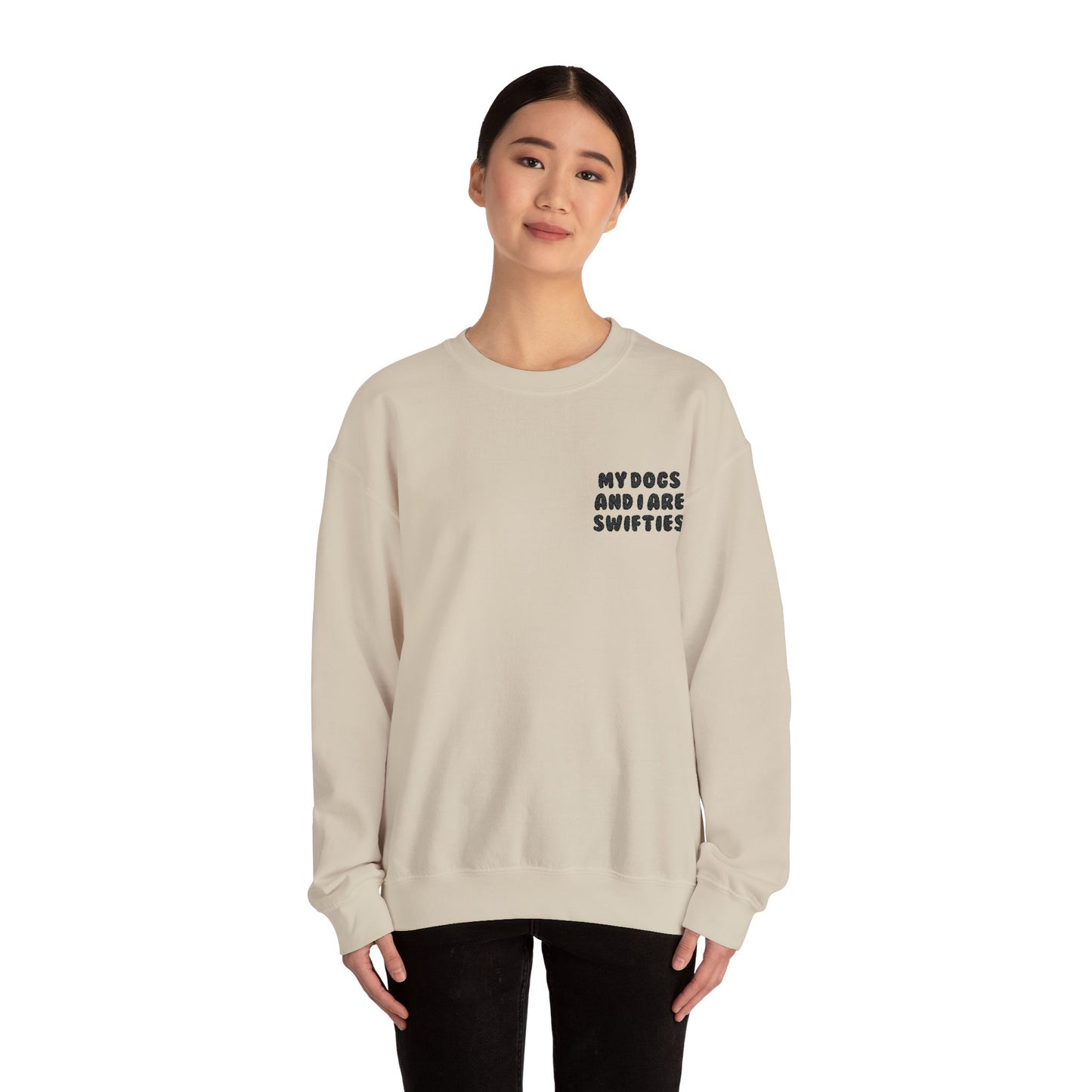 My Dogs and I Are Swifties | Embroidered Unisex Heavy Blend™ Crewneck Sweatshirt