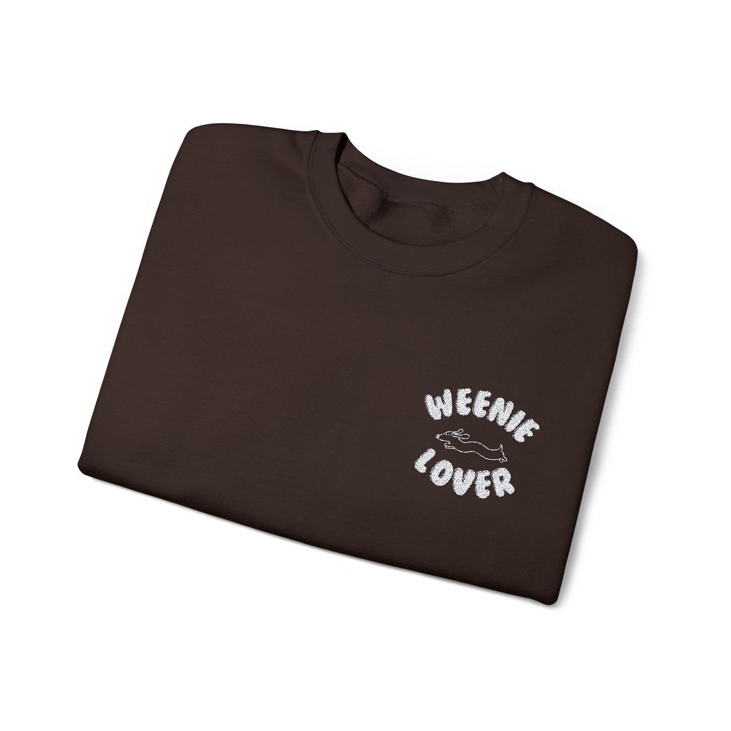 Weenie Lover | White Design | Embroidered Unisex Heavy Blend™ Crewneck Sweatshirt